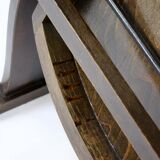 Vintage Cinema Chair TON (Thonet), 1940s Czech, Wooden Theatre Seat