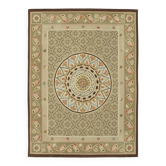 Tapis Aubusson Kilim vintage européen fait main 206 cm x 279 cm