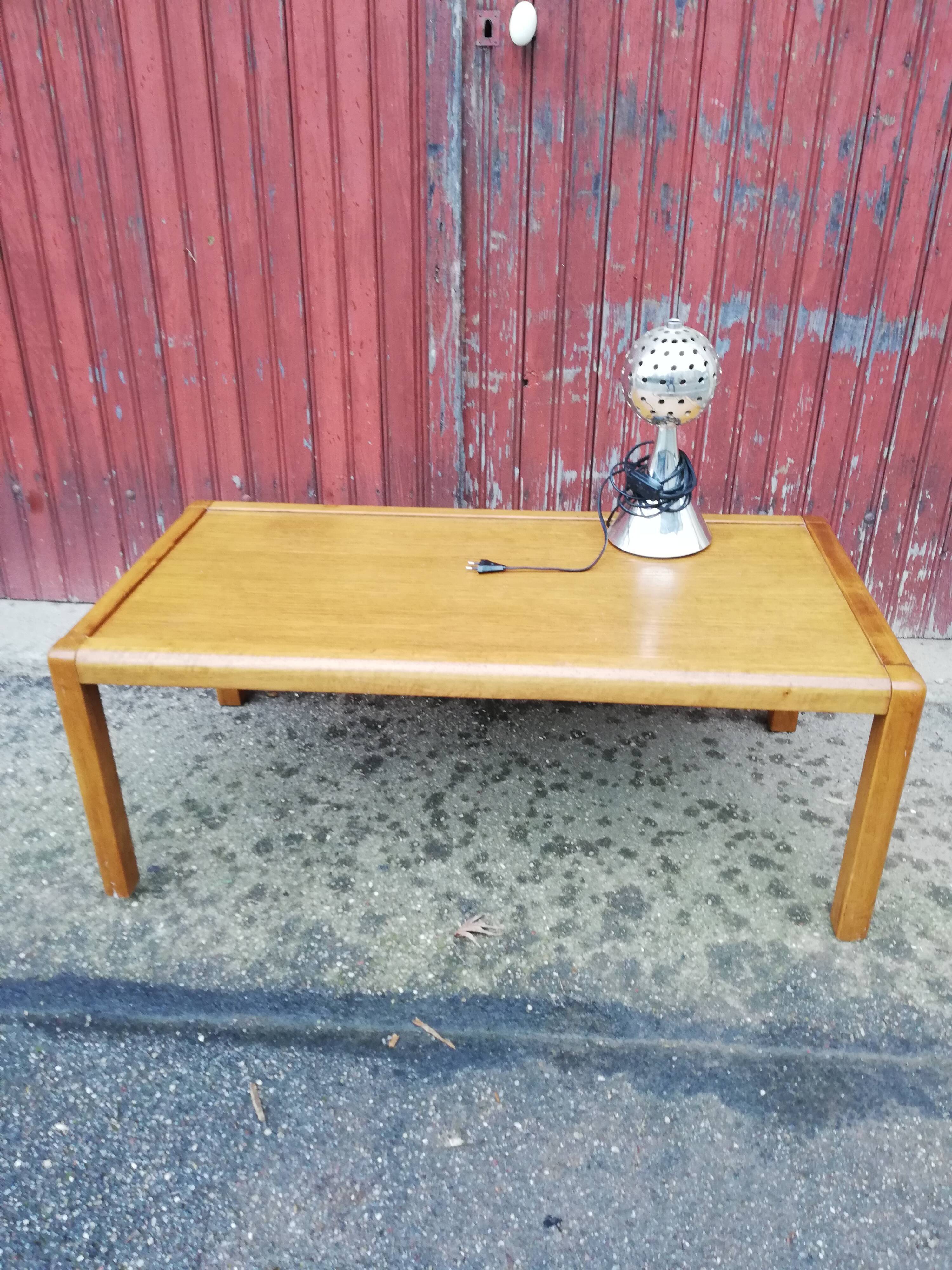 Table basse vintage bois