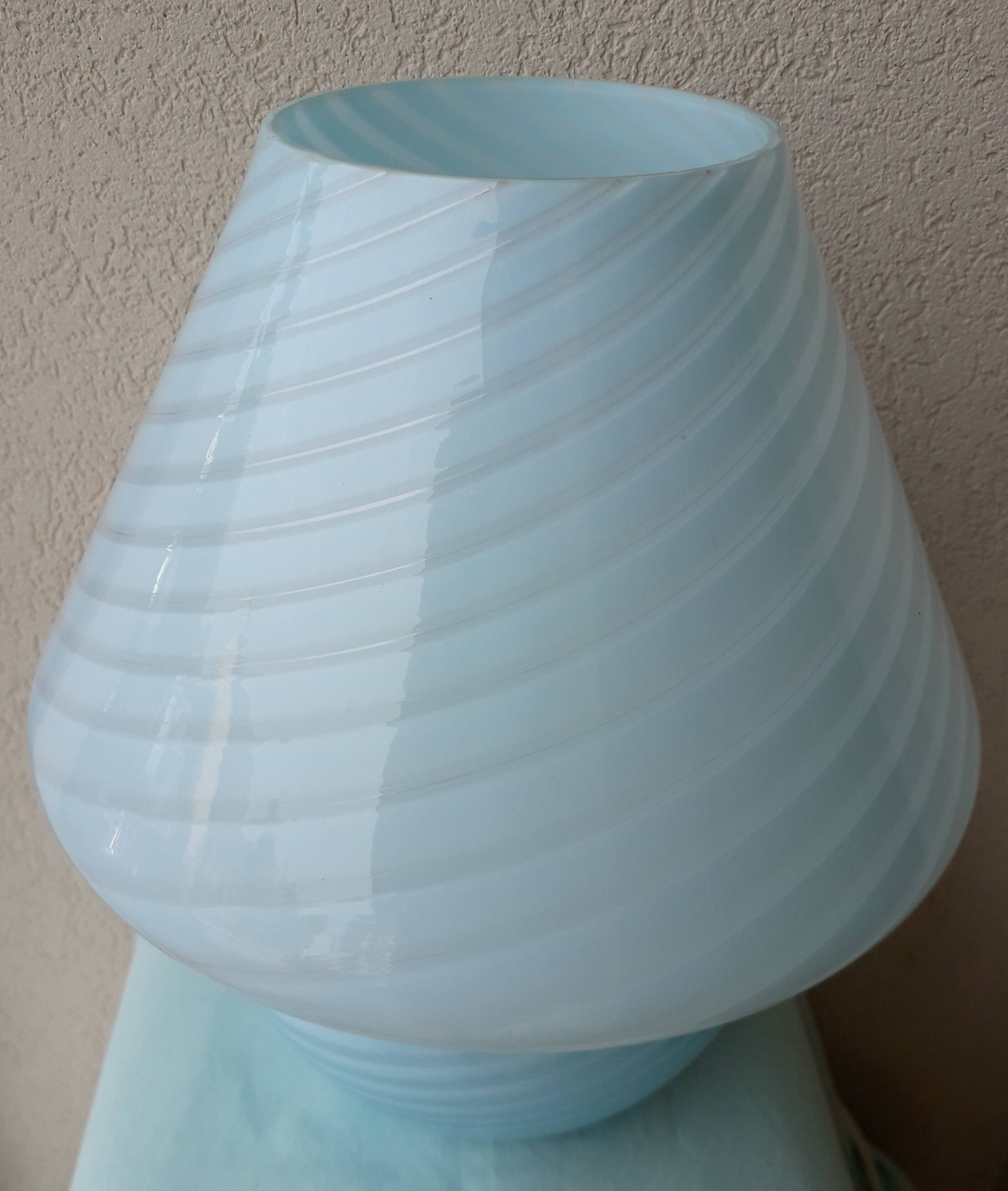 Murano glass lamp Vetri mushroom shape