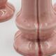 Set of 3 pink ceramic candle holders