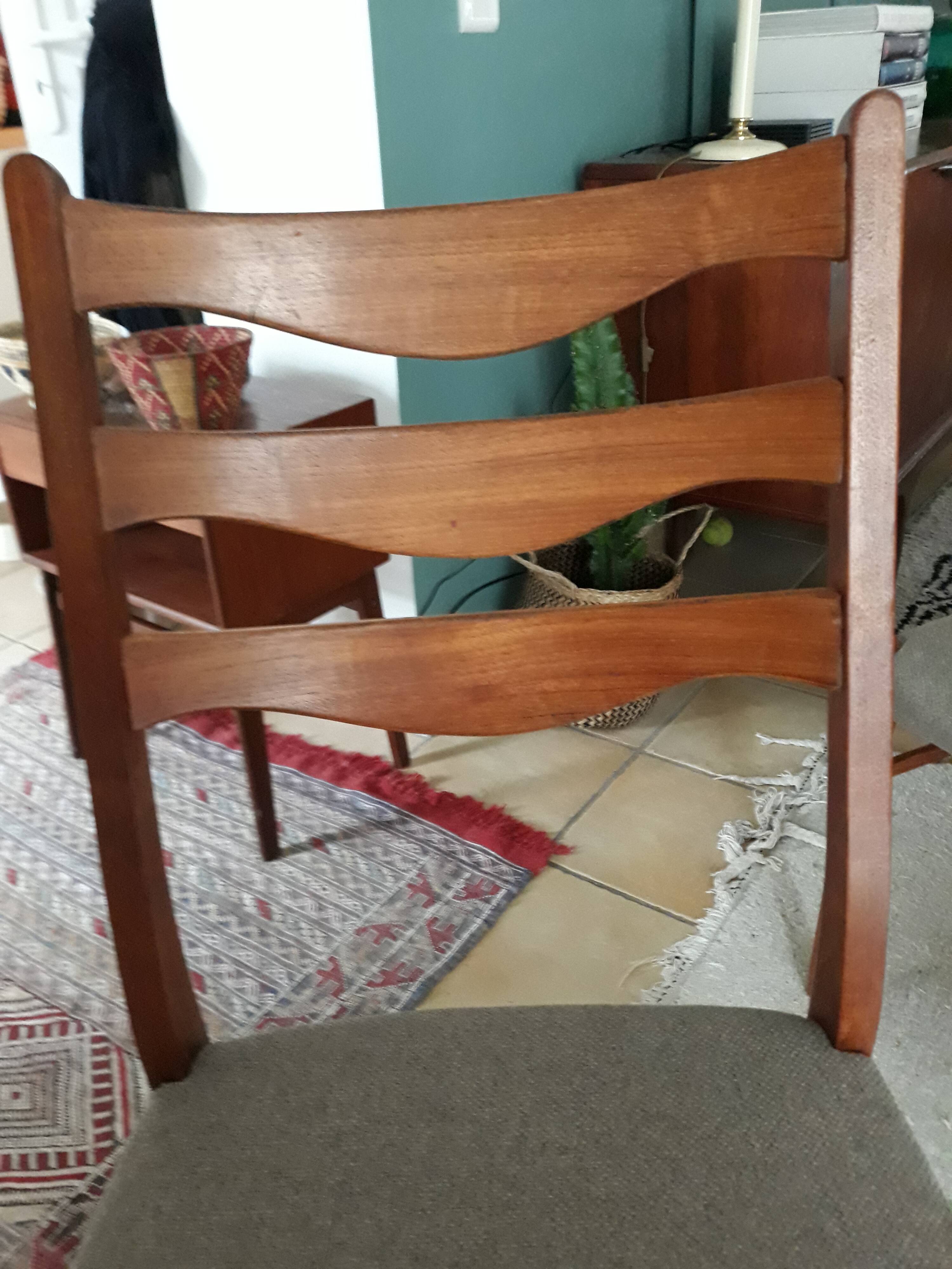 Set of 8 chairs Danish teak Arne Wahl Iversen