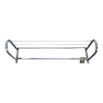 Porte-manteau mural chromé Bauhaus des années 1930