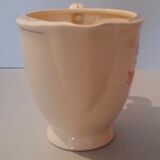 Retro florets earthenware cream pot