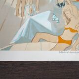 The beach - Original hand-signed lithograph - Georges Lambert - 43/275