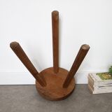Raw teak stool