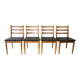 Ensemble de 4 chaises de salle à manger de style mid-century par Schreiber Furniture