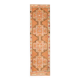 Tapis couloir vintage turc Oushak fait main orange des années 1970 86x367