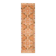 Tapis couloir vintage turc Oushak fait main orange des années 1970 86x367