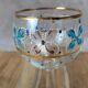 Verre à pied vintage décor peint France années 50