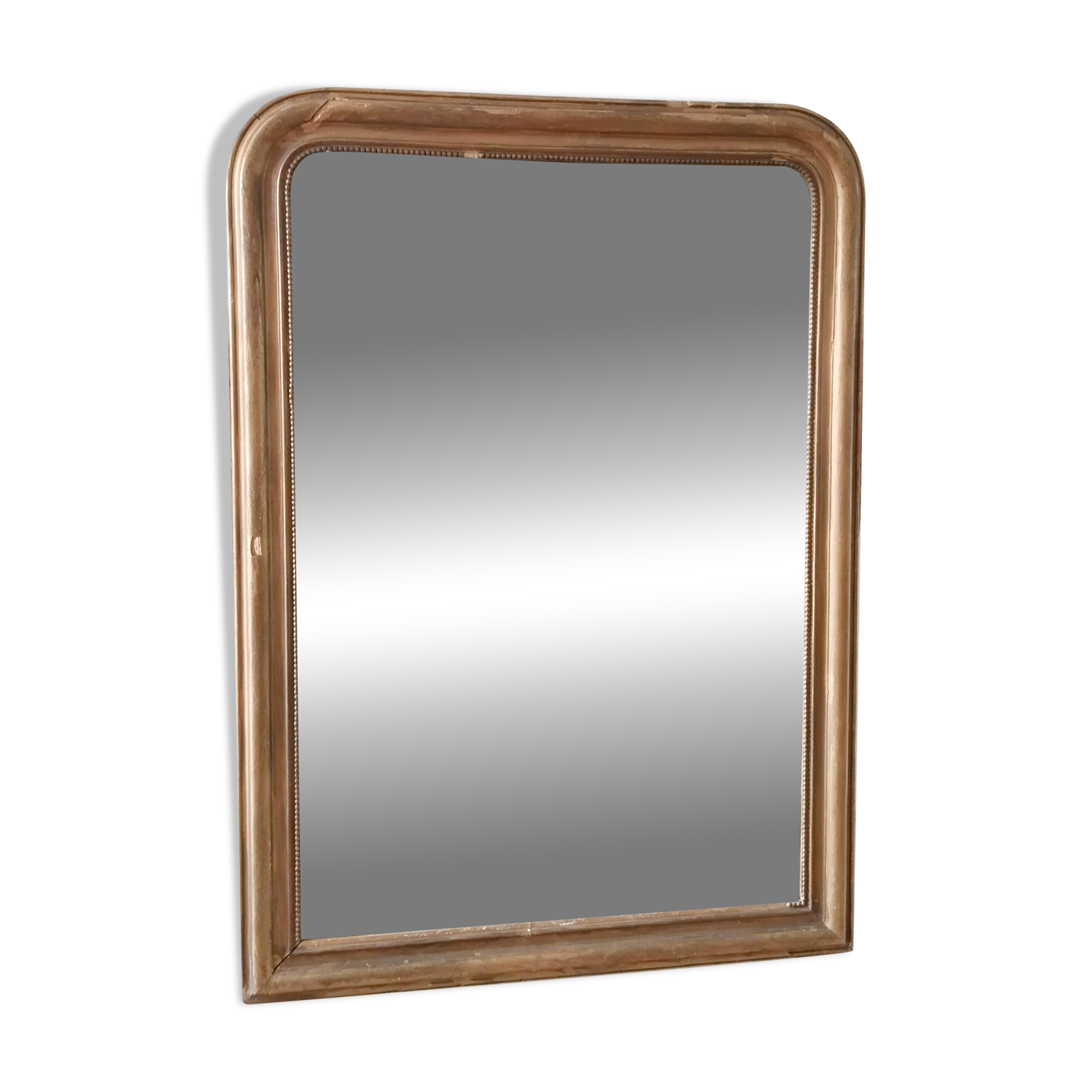 Miroir ancien Louis Philippe, doré  , 140 cm x 100 cm