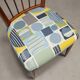 Vintage beech and fabric chairs, design, Italy, 1960s