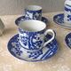 Set of 5 japanese porcelain cups
