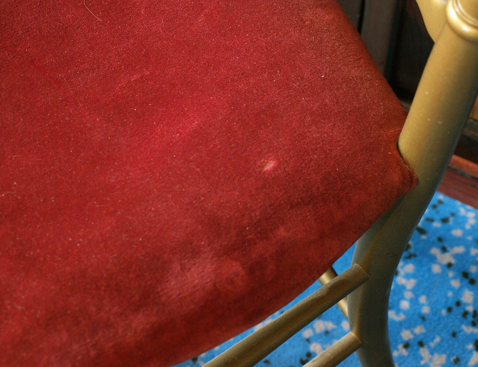 Chaise Napoléon III style Chiavari en bois doré