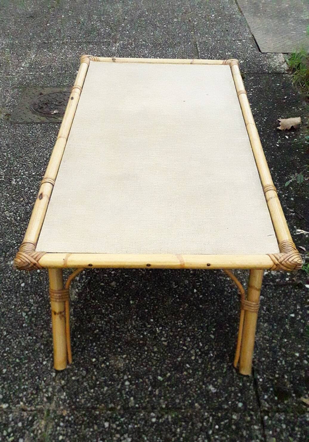 Rattan coffee table
