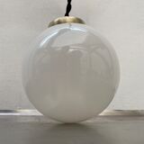 Lot 3 opaline hanging lamps