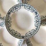 Antique Terre de Fer deep plates, early 20th century