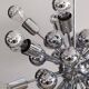 Chandelier Sputnik étonnant des années 1970 par Goffredo Reggiani en chrome. Fabriqué i