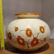Vase poterie fleurie
