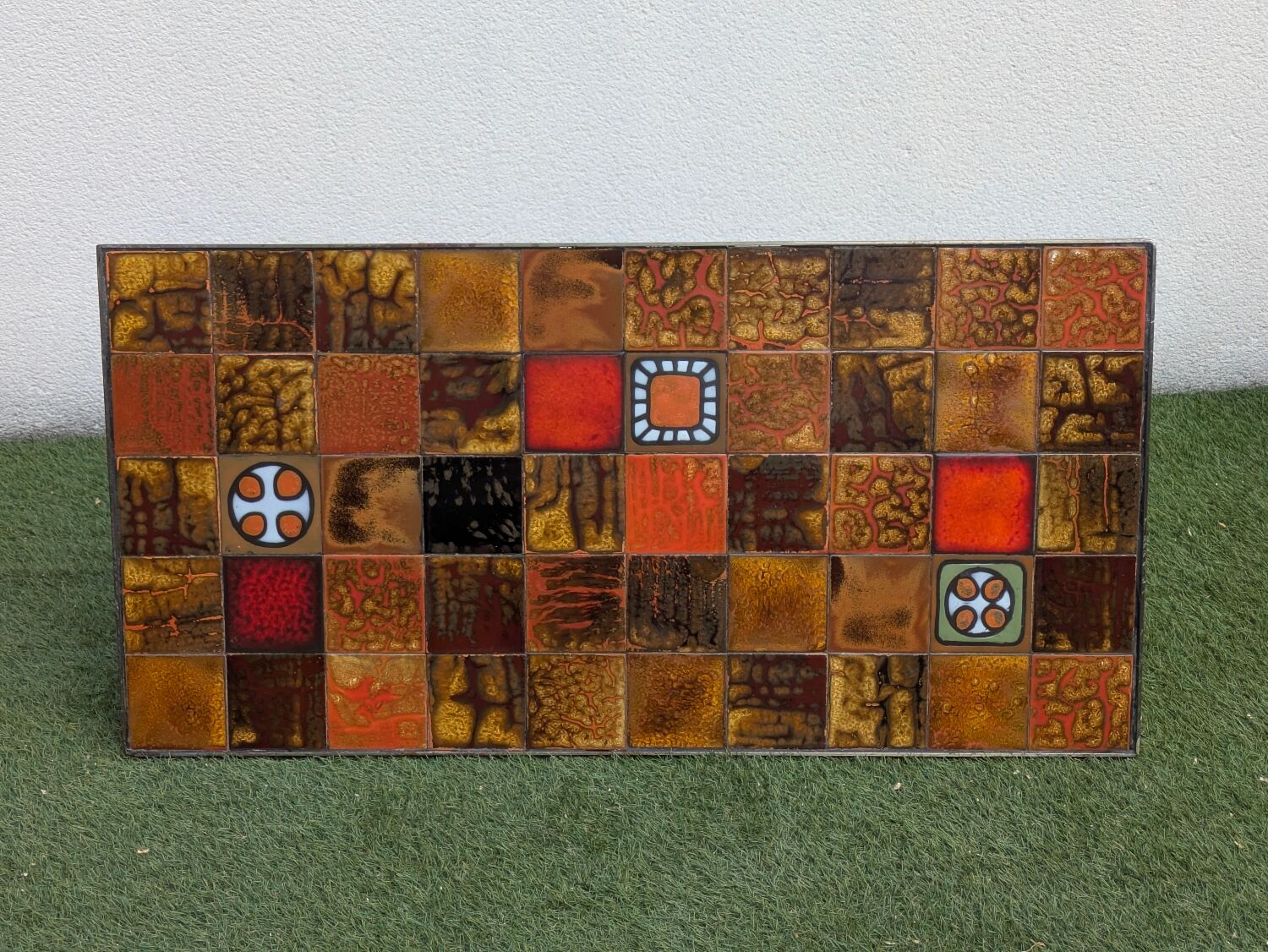 Vintage ceramic coffee table by Jean Gregorieff for Roche Bobois.