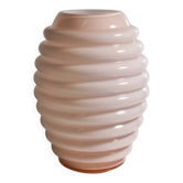 Vase en verre de Murano Vetrarti Pink Milk - années 1970