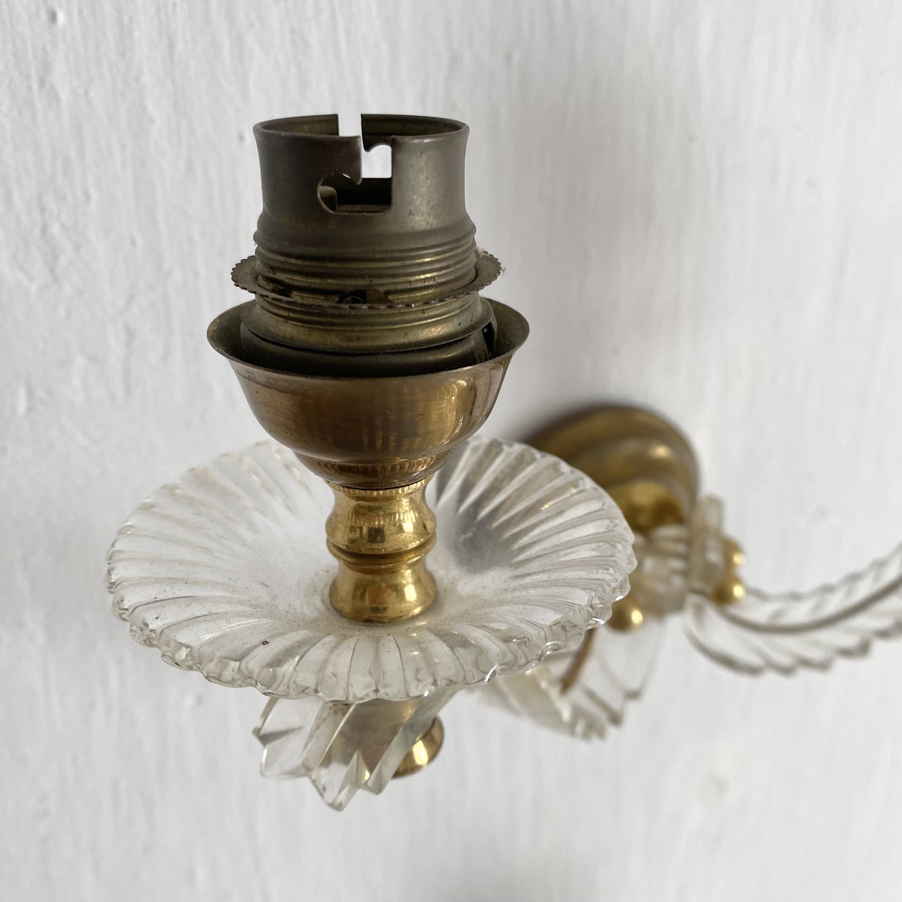 1950s double leaf wall lights