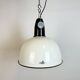 ndustrial Soviet White Enamel Pendant Lamp, 1960s