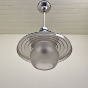 Suspension en verre mercurisé et sablé