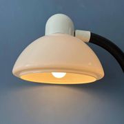 Vintage white mushroom floor lamp Dijkstra Space Age