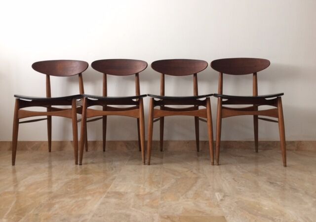 4 Scandinavian chairs 1950