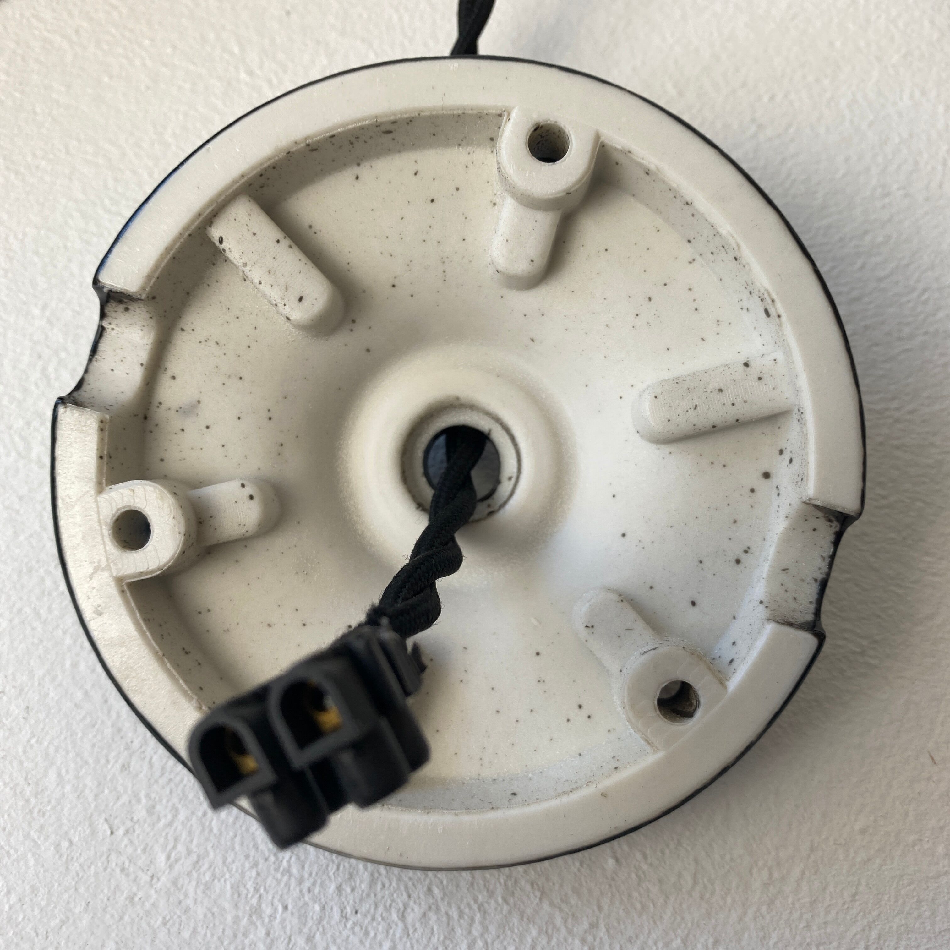 Old industrial suspension enamelled 40 cm