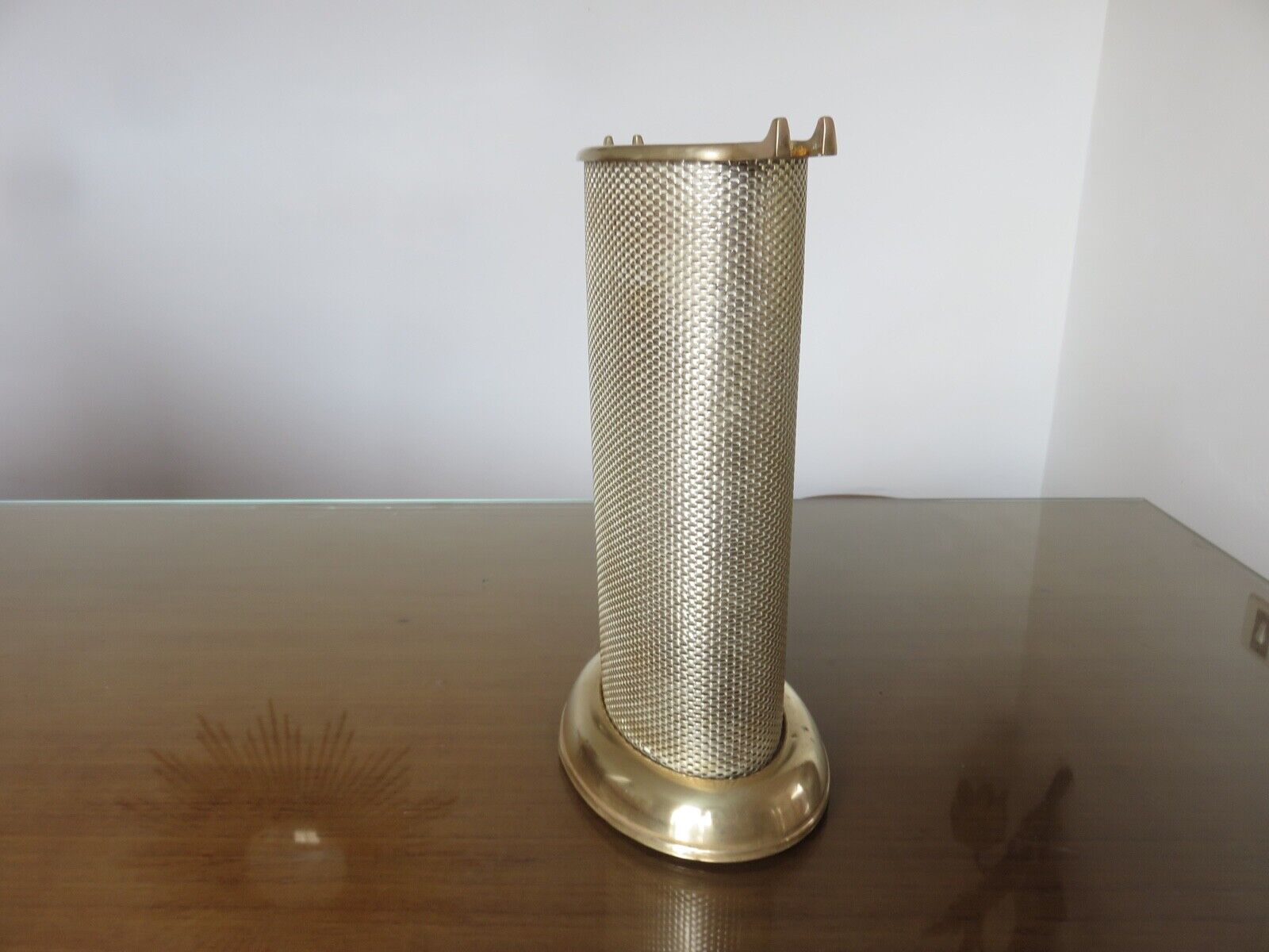 Servant, bronze modernist fireplace set