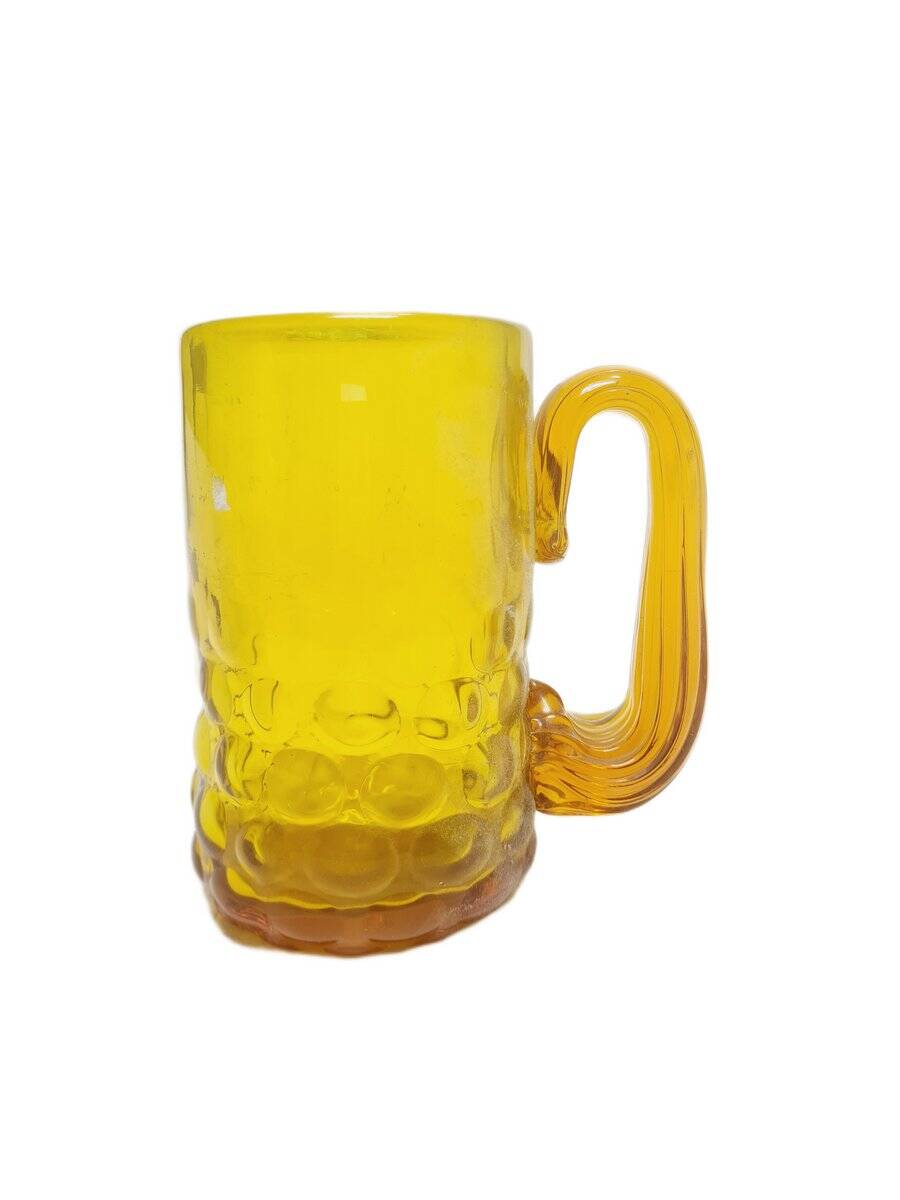 Beer cup by J. Słuczan-Orkusz for Cracow Institute for Glassworks, Poland, 1970s