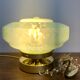 Lampe à poser globe vintage en verre de clichy