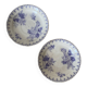 Assiettes en terre de fer décor Flore , coupelles  anciennes