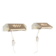 PAIR OF METAL INDUSTRIAL WALL LIGHTS DESIGN 1950.