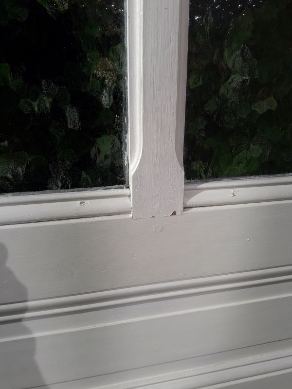Old translucent glazed communication door 82.5x214.2cm (2)