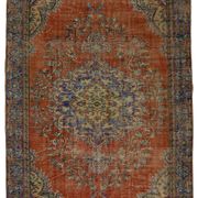 One-of-a-kind turkish handwoven vintage rug - rustic vintage charm 308x 174 cm