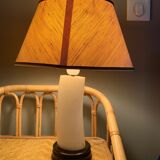 Lampe pied en ivoire années 50