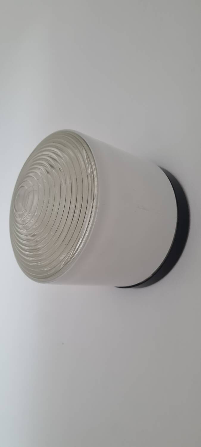 Art deco holophane wall light
