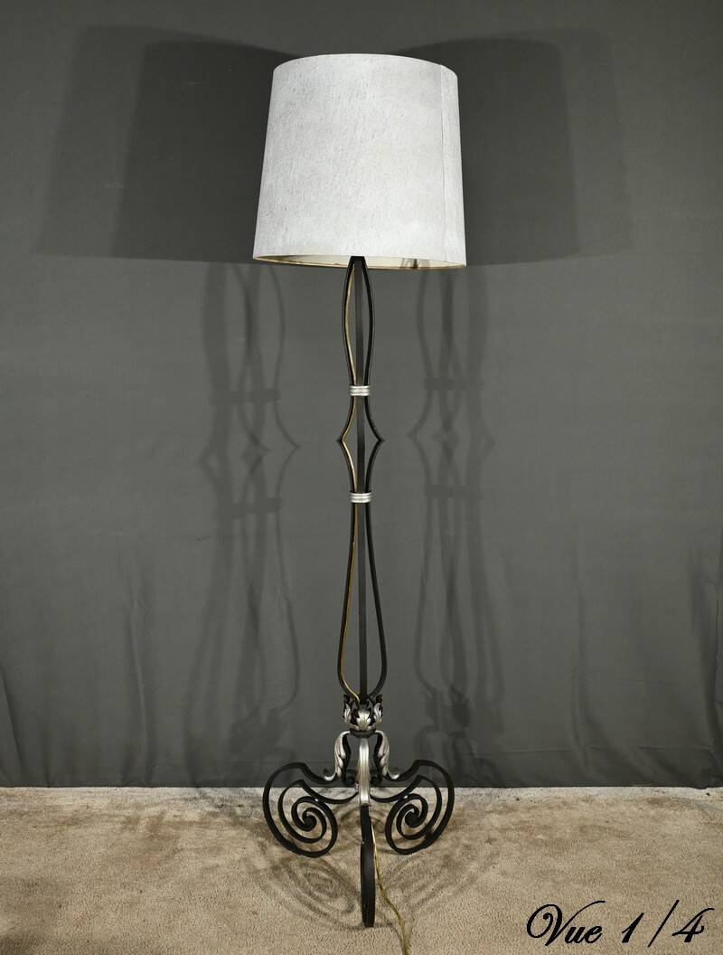Wrought Iron Floor Lamp 1940