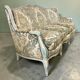 Vintage grey beige baroque armchair/sofa/lounge.
