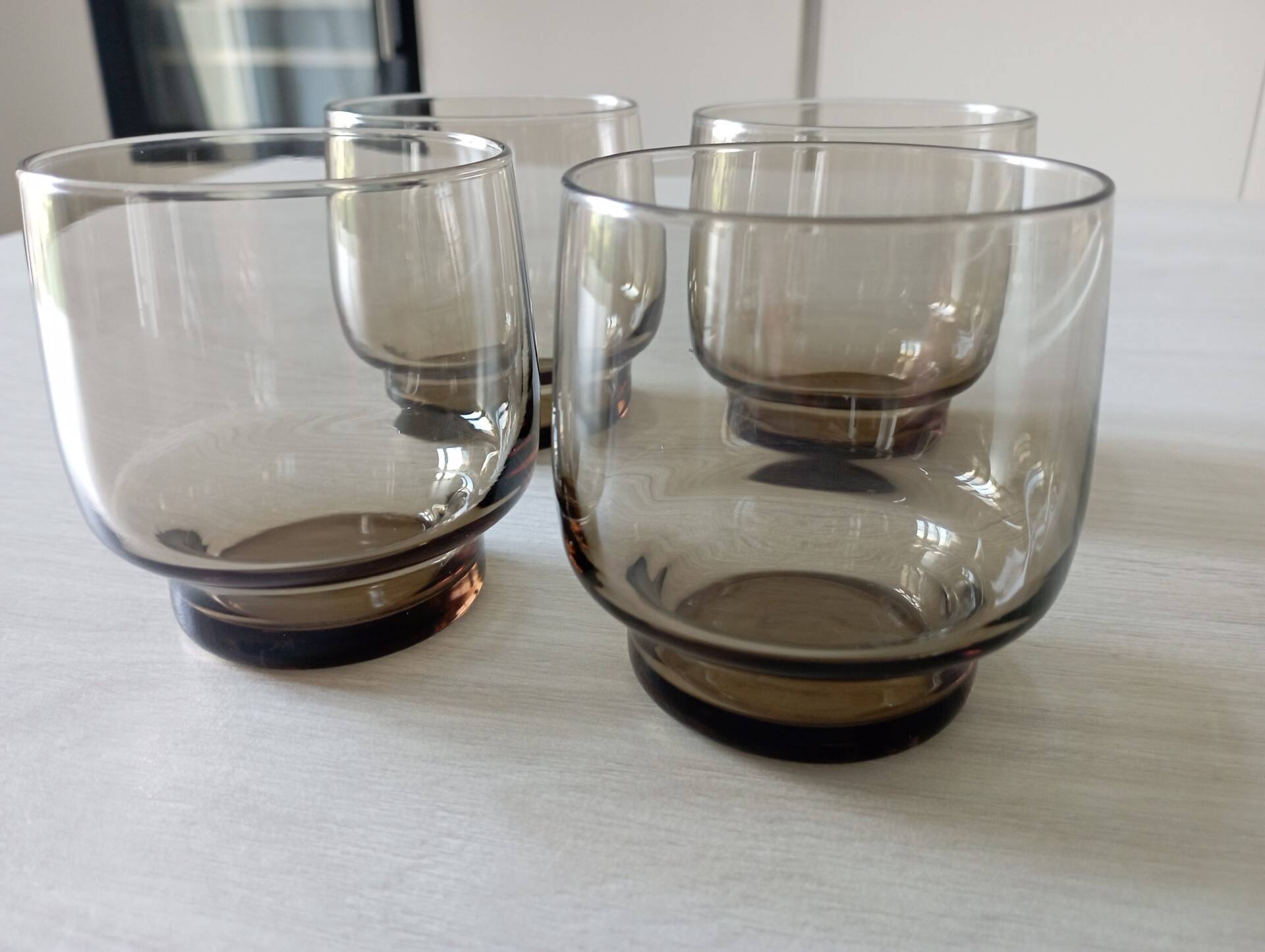 Set of 4 70s glasses
