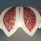 Vintage 70s perspex pendant light