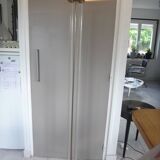 Lampadaire italien design 1980 plexiglass laiton