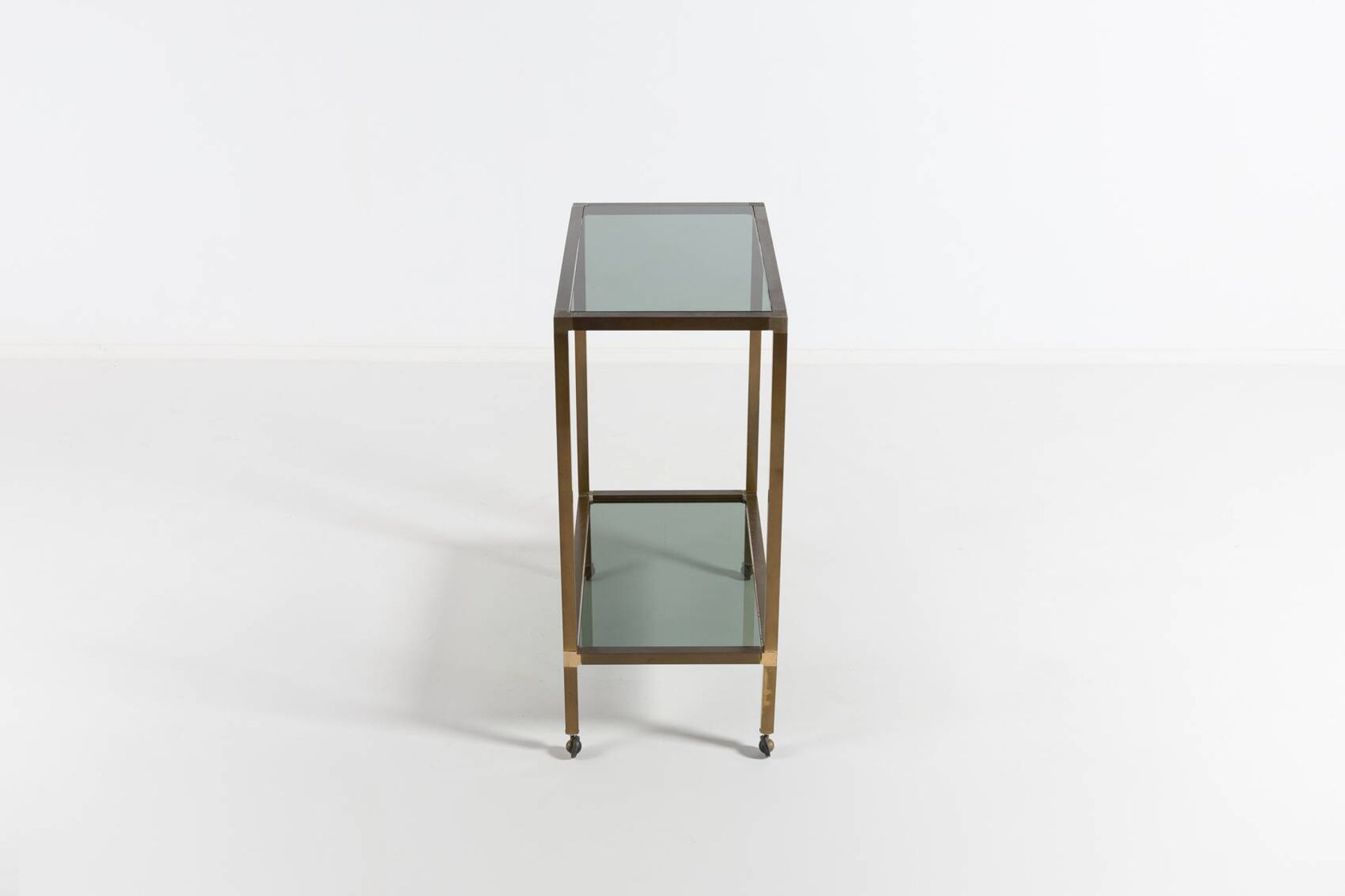 Chariot de service/table d'appoint vintage, Italie 1970