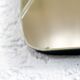Original mirror with its engraved glass diamond pattern 52x33cm