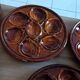 6 assiettes à huîtres en barbotine St Clément