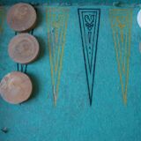 Former French Backgammon of 1930-1940 Vintage Table Game / Board Game