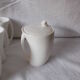 White porcelain café service